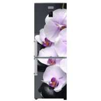 Фото: Виниловая наклейка на холодильник Орхидеи