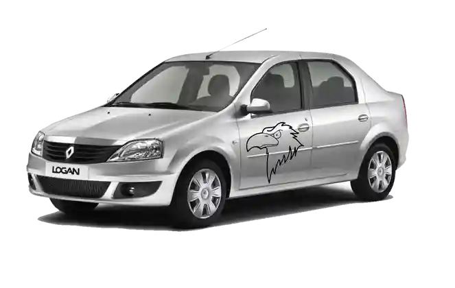 Автомобильная наклейка на дверь Орел
