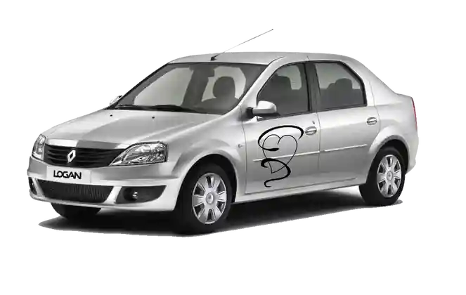 Автомобильная наклейка Сердце