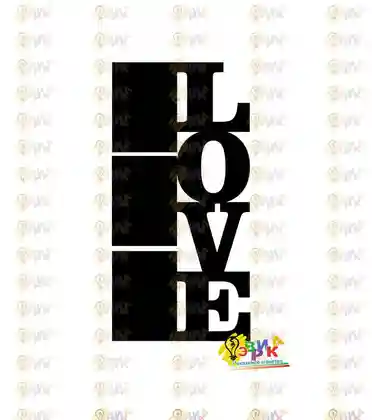 Меловая доска фигурная LOVE