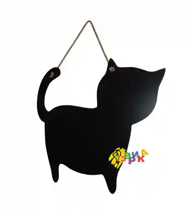 Меловая доска Котик на веревке